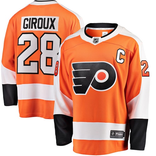 Kinder Philadelphia Flyers Eishockey Trikot Claude Giroux #28 Breakaway Orange Fanatics Branded Heim